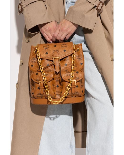 MCM Brown Backpack 'Aren Mini'