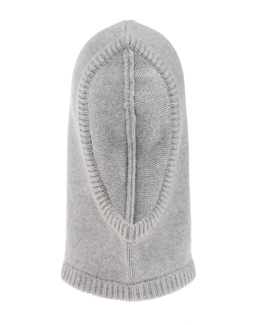 Lisa Yang Gray Cashmere Hood "Astri"
