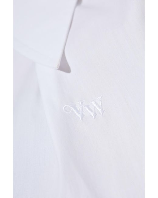 Vivienne Westwood Blue Shirt With Logo