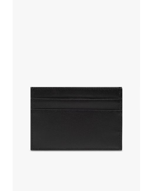 Dolce & Gabbana Black Leather Card Holder for men