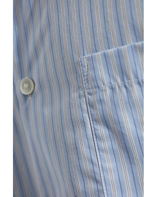 A.P.C. Blue Shirt With Stripe Pattern for men