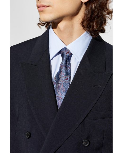 Etro Blue Silk Tie for men