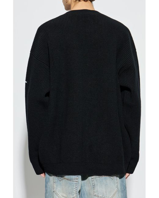 Balenciaga Blue Wool Sweater for men