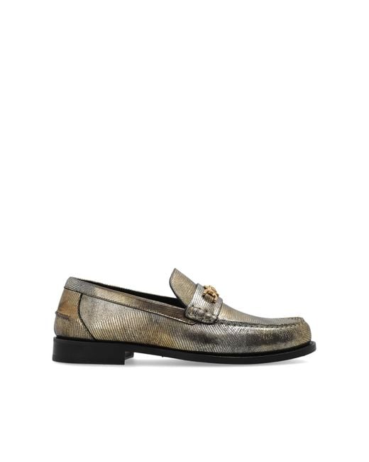 Versace Natural Leather Loafers for men