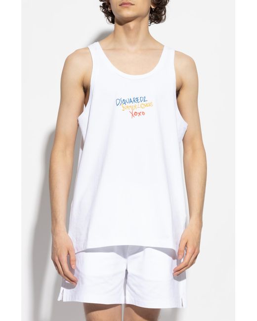 DSquared² White Top Capsule 'summer Lovers', for men