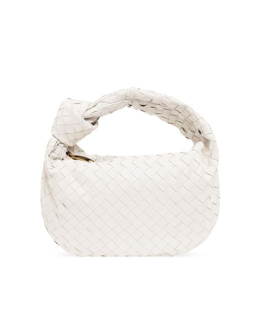 Bottega Veneta White ‘Jodie Teen’ Hobo Bag