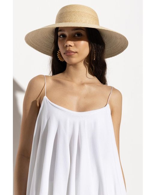 Jacquemus White Straw Hat