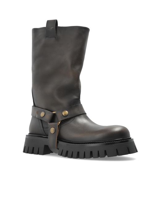 Golden Goose Deluxe Brand Black "Kurt Chunky" Ankle Boots