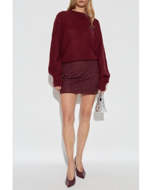 ROTATE BIRGER CHRISTENSEN Red Sweater With Logo