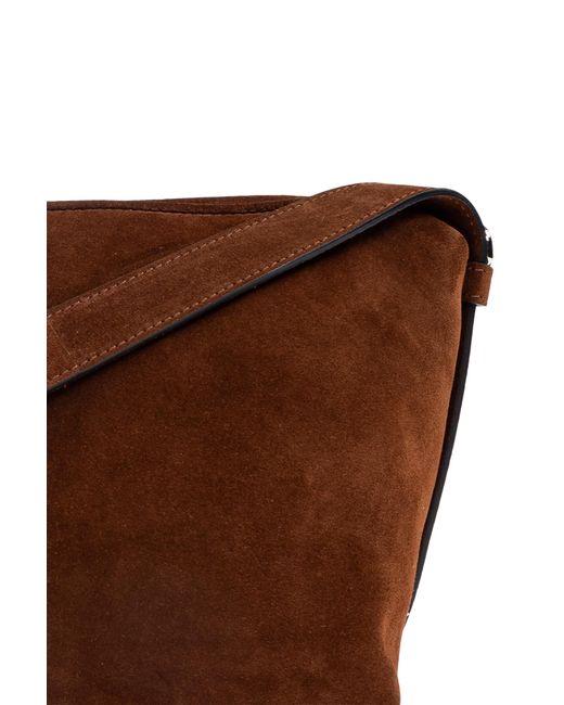 Moschino Green Suede Shoulder Bag