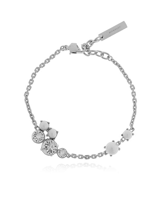 Givenchy Black Bracelet With Shimmering Crystals