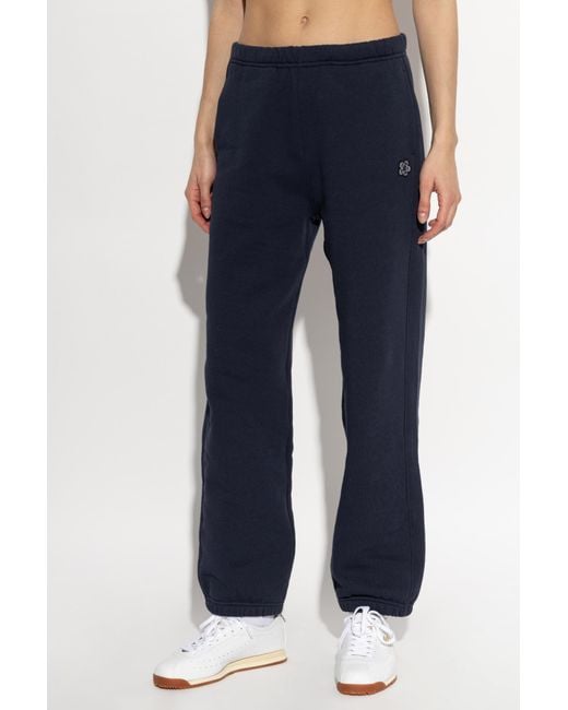 KENZO Blue Sweatpants With Patch