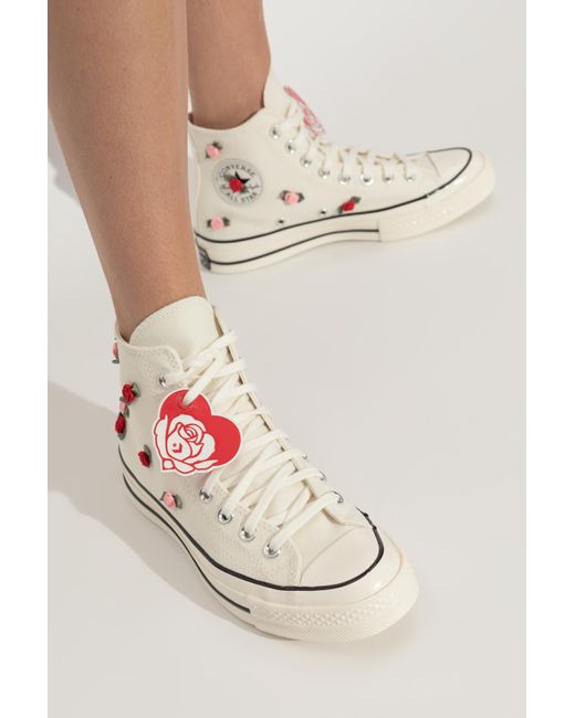 Converse White Sports Shoes A10637C Above The Ankle