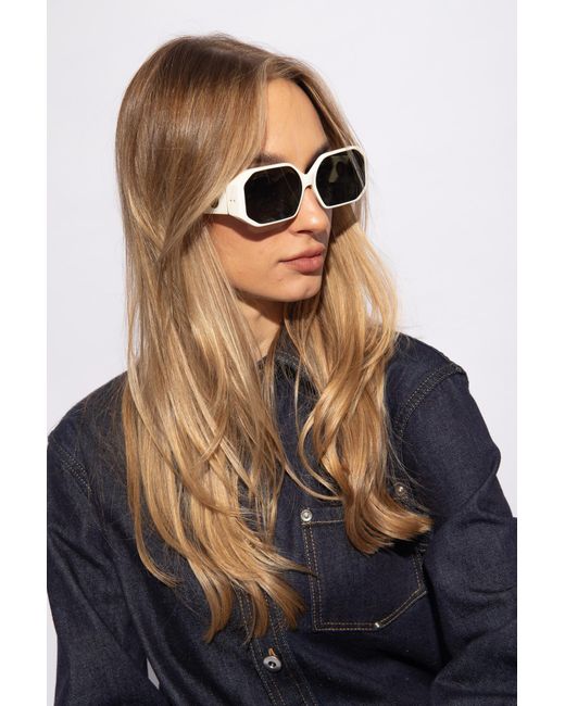 Linda Farrow Blue ‘Bailey’ Sunglasses