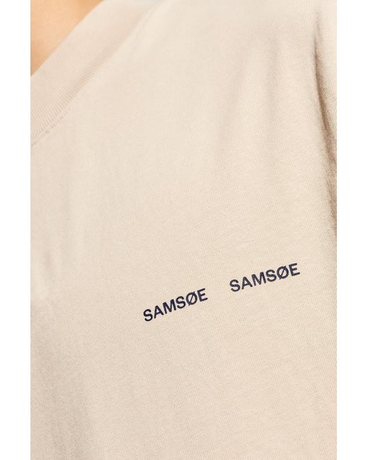 Samsøe & Samsøe White 'norsbro' T-shirt, for men