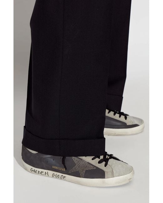 Golden Goose Deluxe Brand Gray 'Super Star With List' Sports Shoes for men