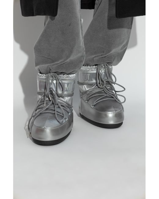 Moon Boot Gray Snow Boots Icon Low Glance