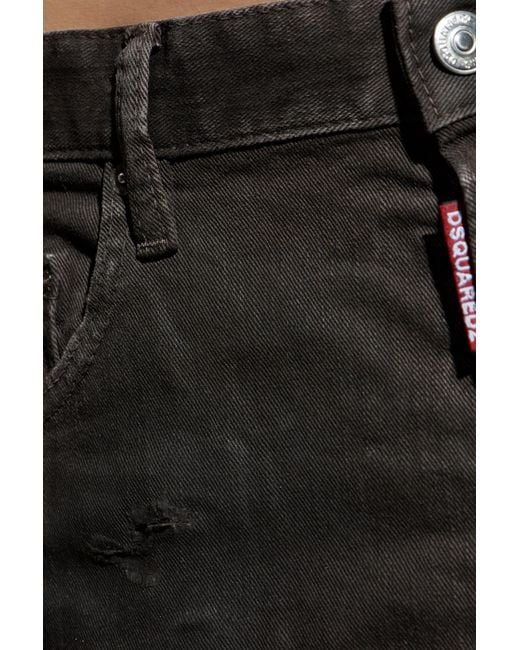 DSquared² Black Jeans '642' for men