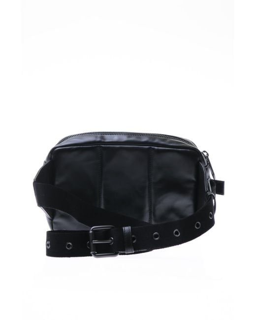 ショルダーバッグ BOTTEGA VENETA BLACK FABRIC BELT BAG Bottega Veneta // Black Padded Cassette Tech Belt Bag – VSP