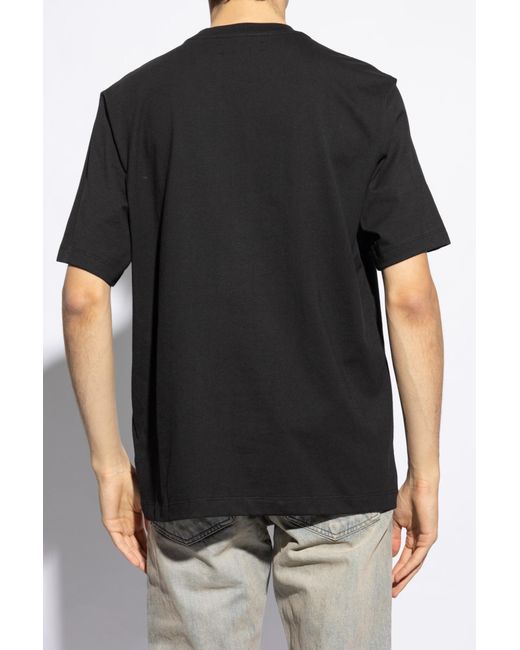 Amiri Black T-shirt With A Print, for men
