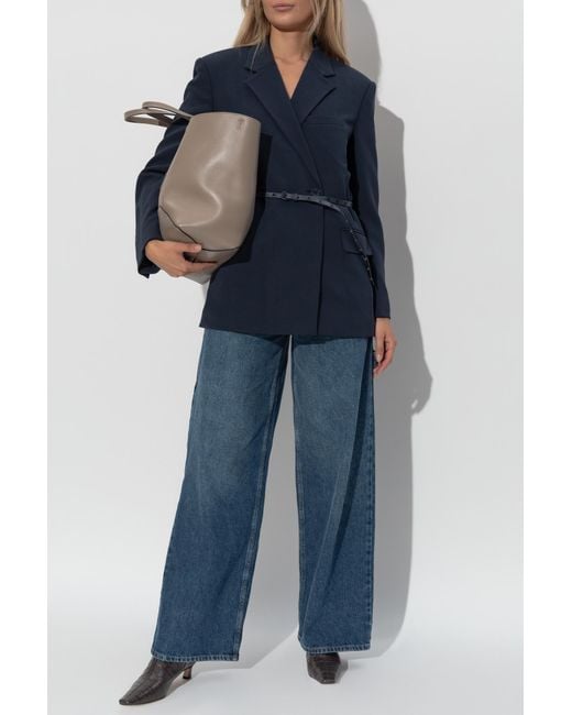 MICHAEL Michael Kors Blue Double-Breasted Blazer