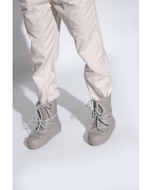 Moon Boot 'rain Boots Low' Rain Boots in Gray | Lyst