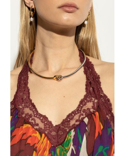 Kate Spade Red Brass Necklace