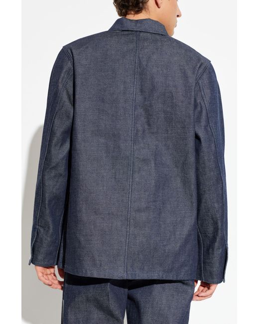 A.P.C. Blue 'Grand Jack' Jacket for men