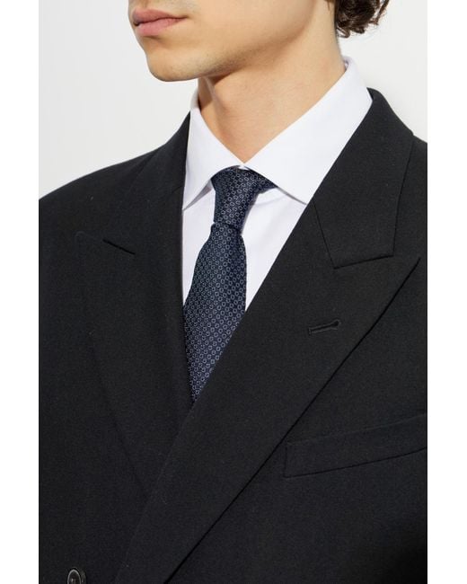 Ferragamo Blue Silk Tie for men