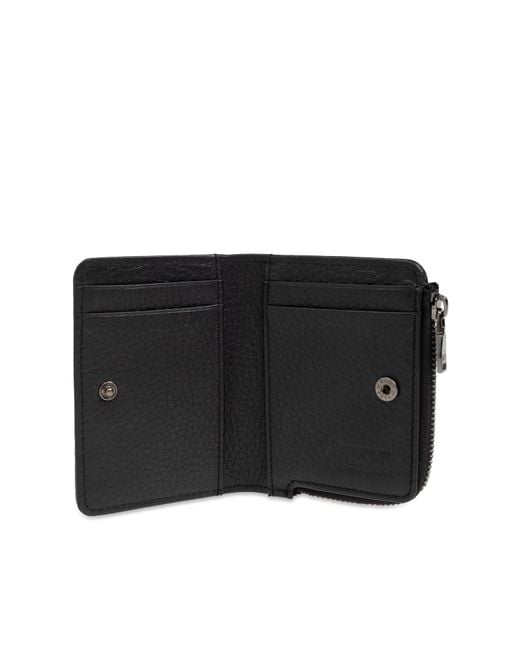 DIESEL Black 'Evo Hissu Evo Card' Card Case for men