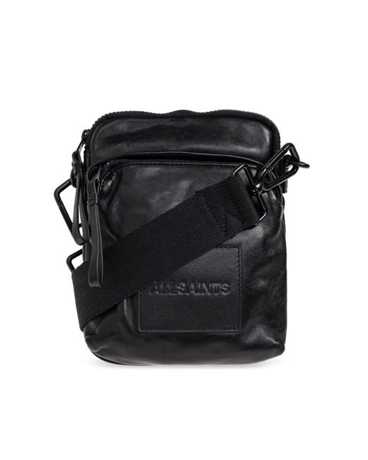 AllSaints Black 'Falcon' Shoulder Bag for men