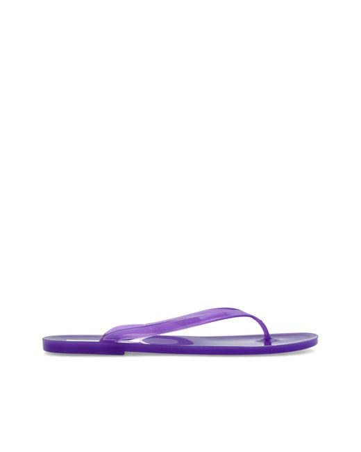 Christopher Esber Purple Rubber Flip-Flops 'Jo'