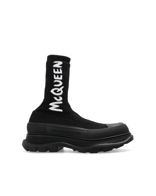 Alexander McQueen Sock Sneakers in Black Lyst