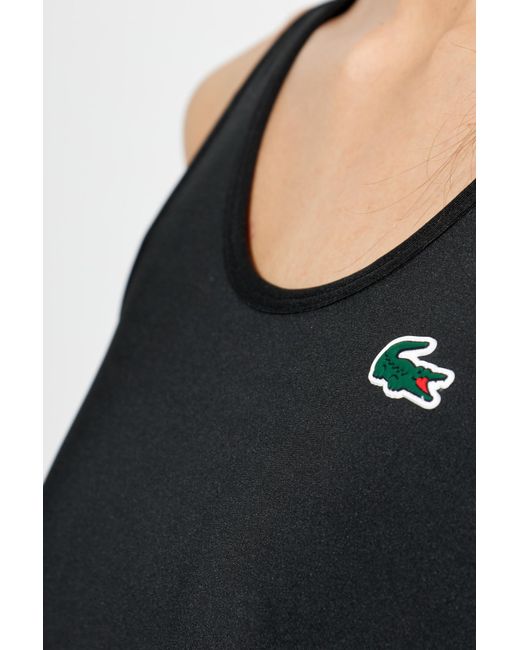Lacoste Black Short Training Top
