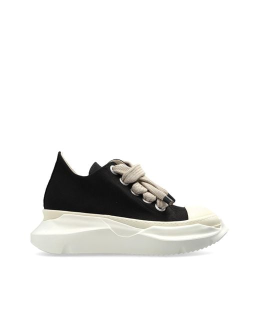 Rick Owens Black Sport Shoes 'Jumbolace Abstract Low Sneaks' for men