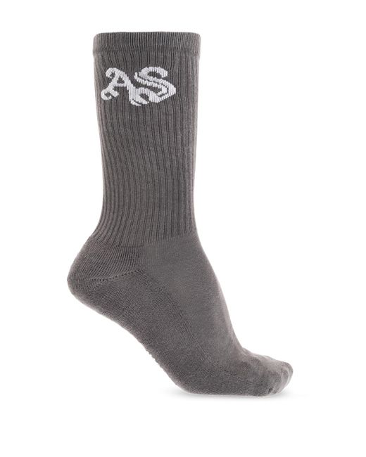 AllSaints Gray 'Gothic' Socks for men