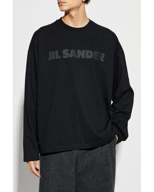 Jil Sander Blue T-Shirt With Logo, ' for men