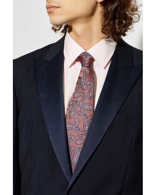 Etro Purple Silk Tie for men