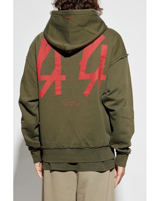 44 Label Group Green Hoodie for men