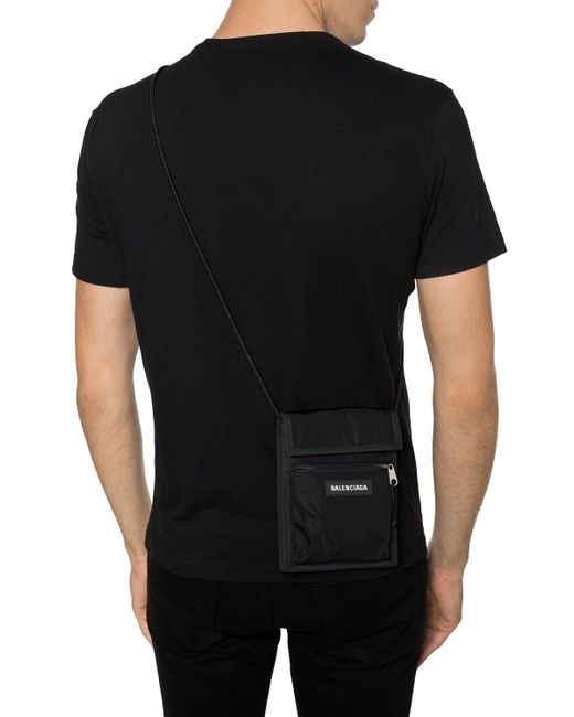 Balenciaga Synthetic Explorer Canvas Messenger Bag in Black for Men | Lyst