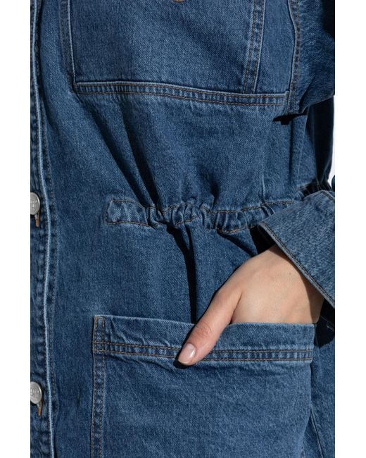 Munthe Blue Denim Jacket "Prickly"