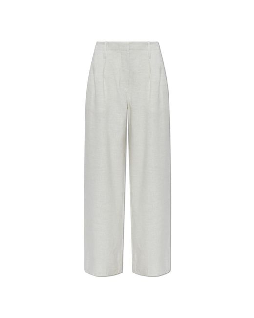 Samsøe & Samsøe White Trousers 'Saiben'