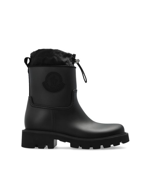 Moncler Black Kickstream' Wellington Boots