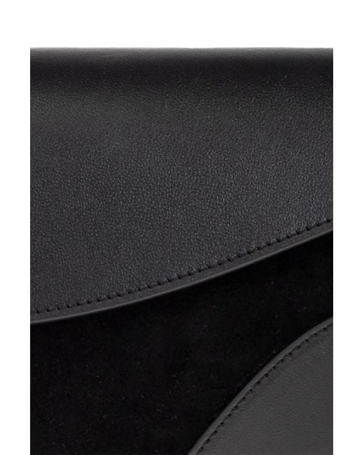 Neous Black Shoulder Bag "Berenices Saddle"