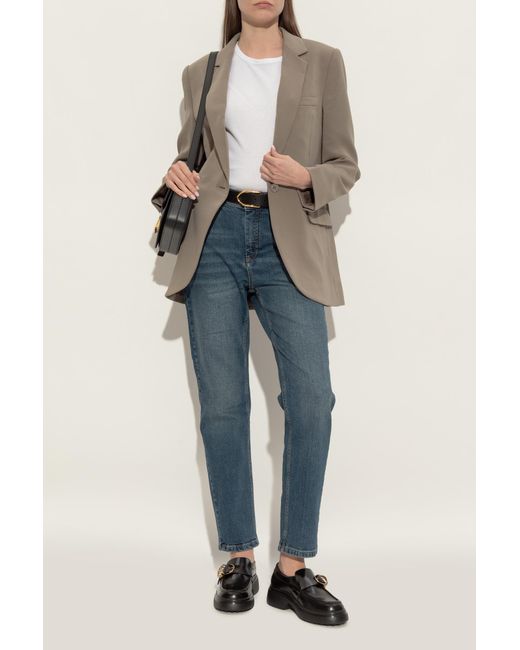 Tod's Blue Loafer-Type Shoes