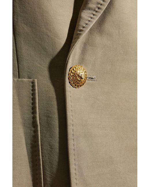 Balmain Natural Double-Breasted Blazer for men