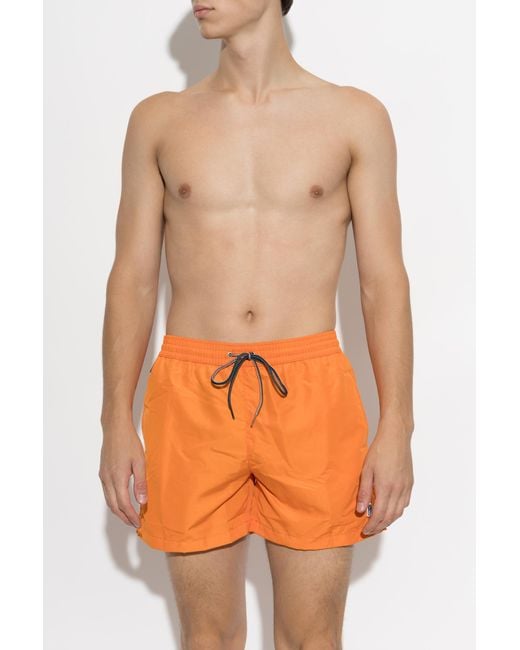 Paul Smith Orange Swim Shorts for men