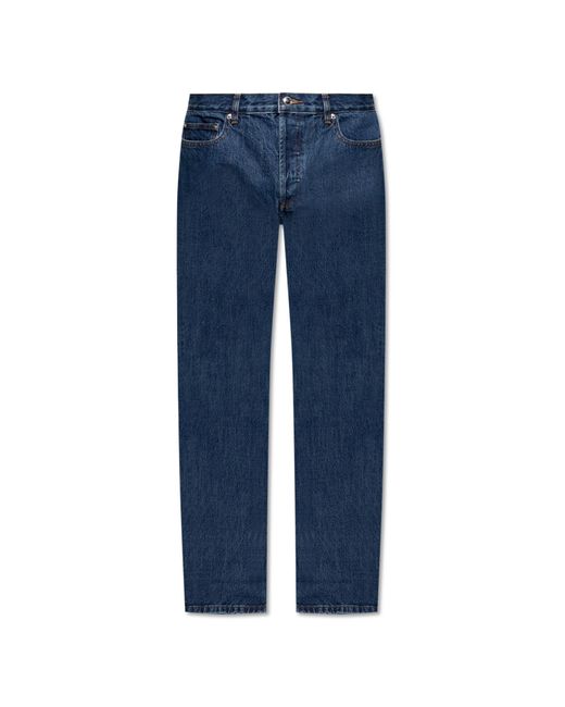 A.P.C. Blue Jeans With Slightly Tapered Legs, for men