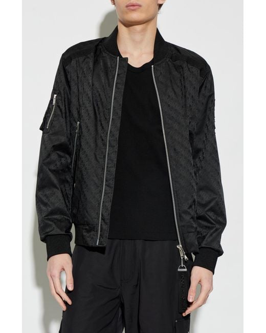 Moose Knuckles Black Bomber Jacket for men
