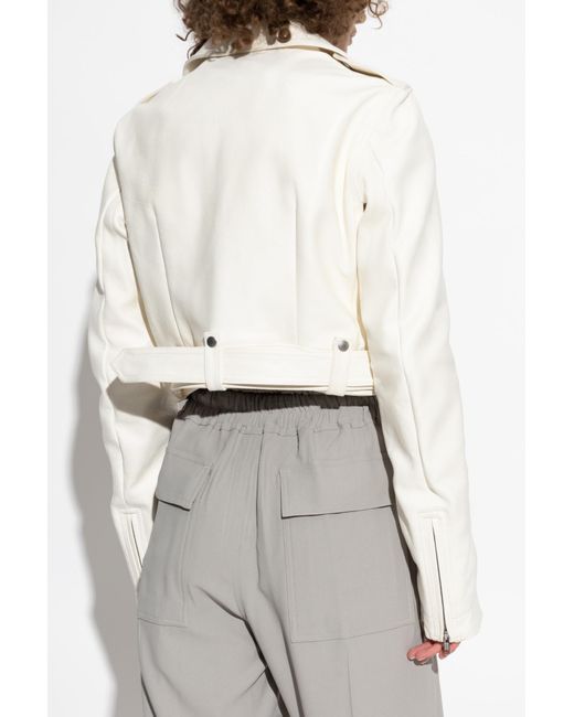 Rick Owens Natural Leather Jacket 'Luke'